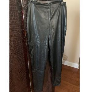 Faux leather leggings